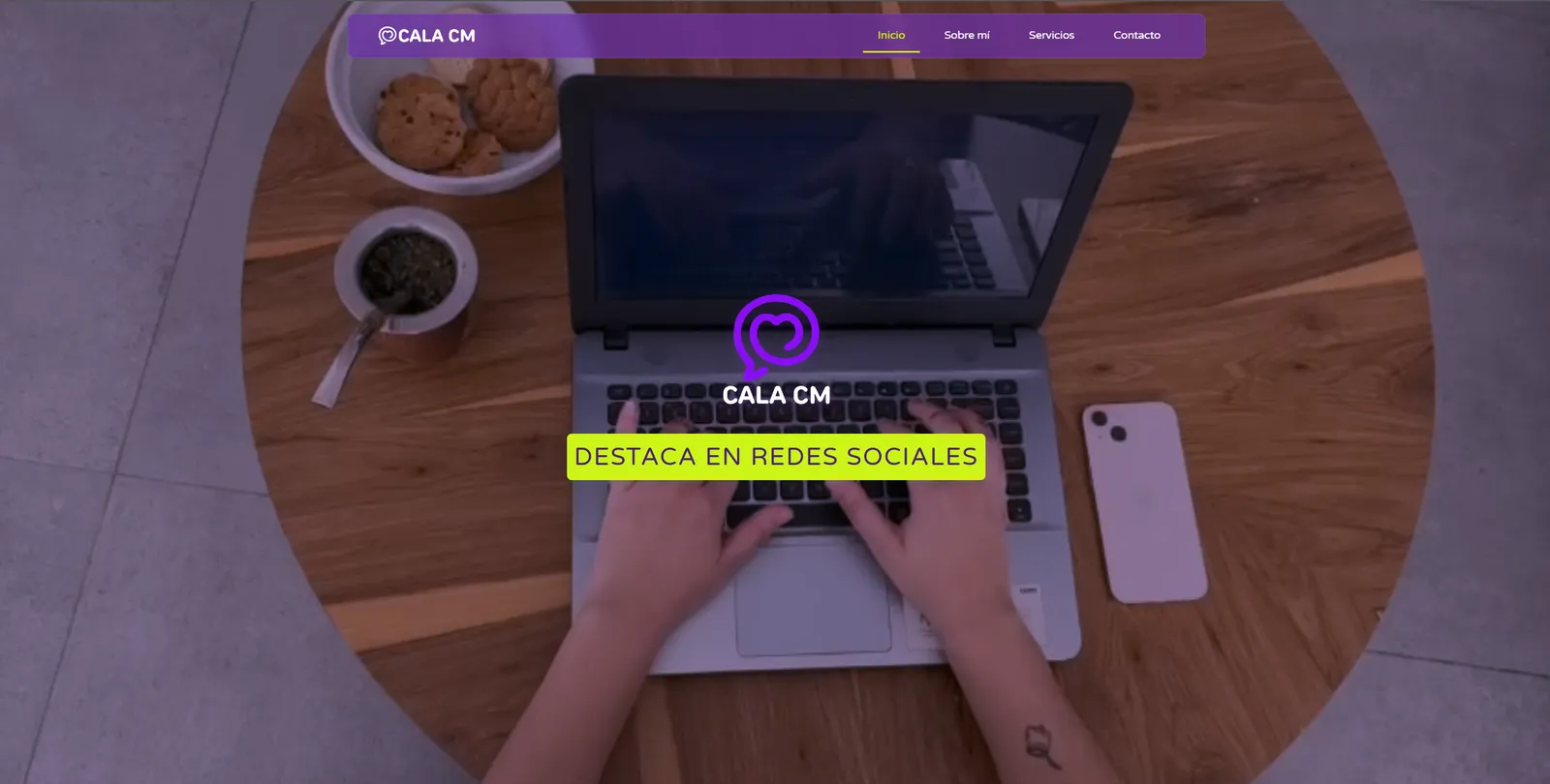Cala CM website homepage
